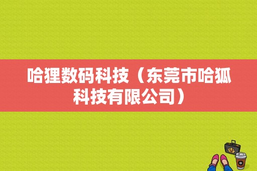 哈狸数码科技（东莞市哈狐科技有限公司）-图1