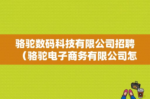 骆驼数码科技有限公司招聘（骆驼电子商务有限公司怎么样）